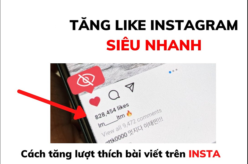 Cách tăng like instagram có phí